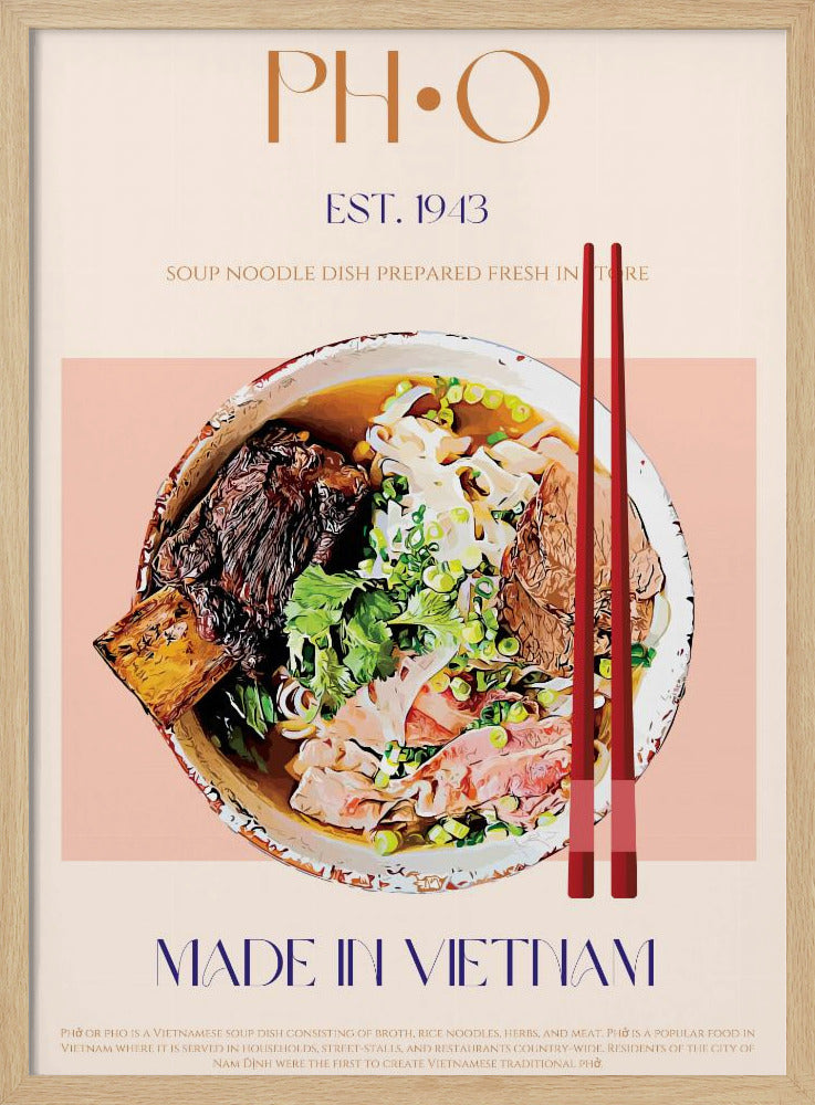 Vietnamesischer Nudelgenuss | Poster