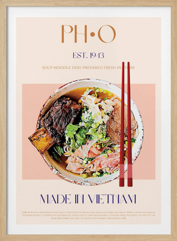 Vietnamesischer Nudelgenuss | Poster
