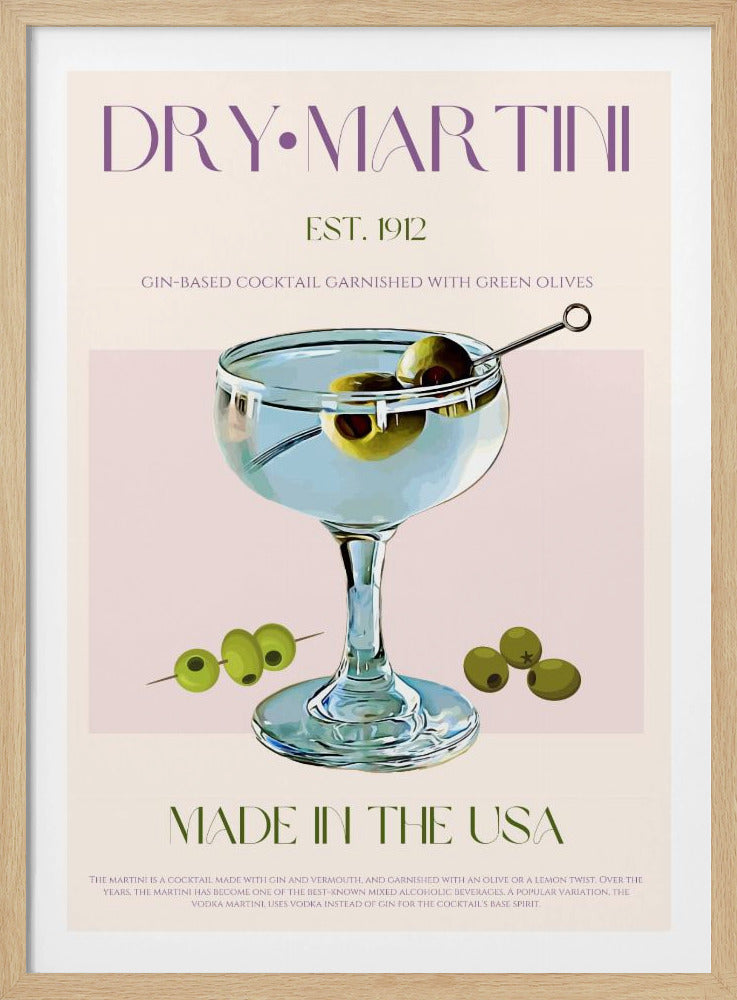 Klassischer Martini-Charme | Poster
