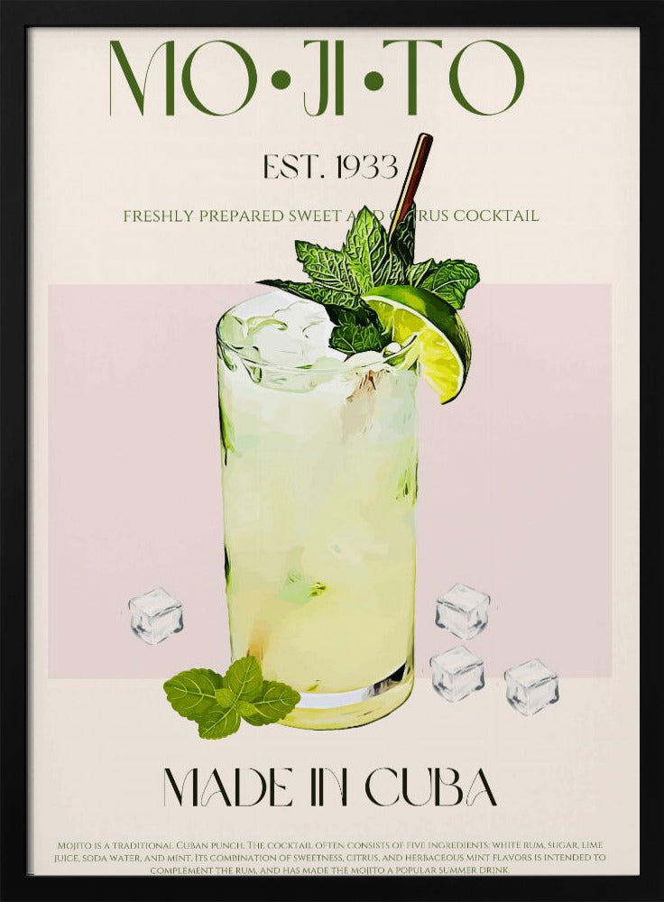 Mojito-Cocktail-Druck | Poster