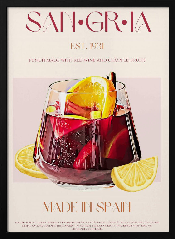 Ein Glas gefüllt mit Rotwein | Poster