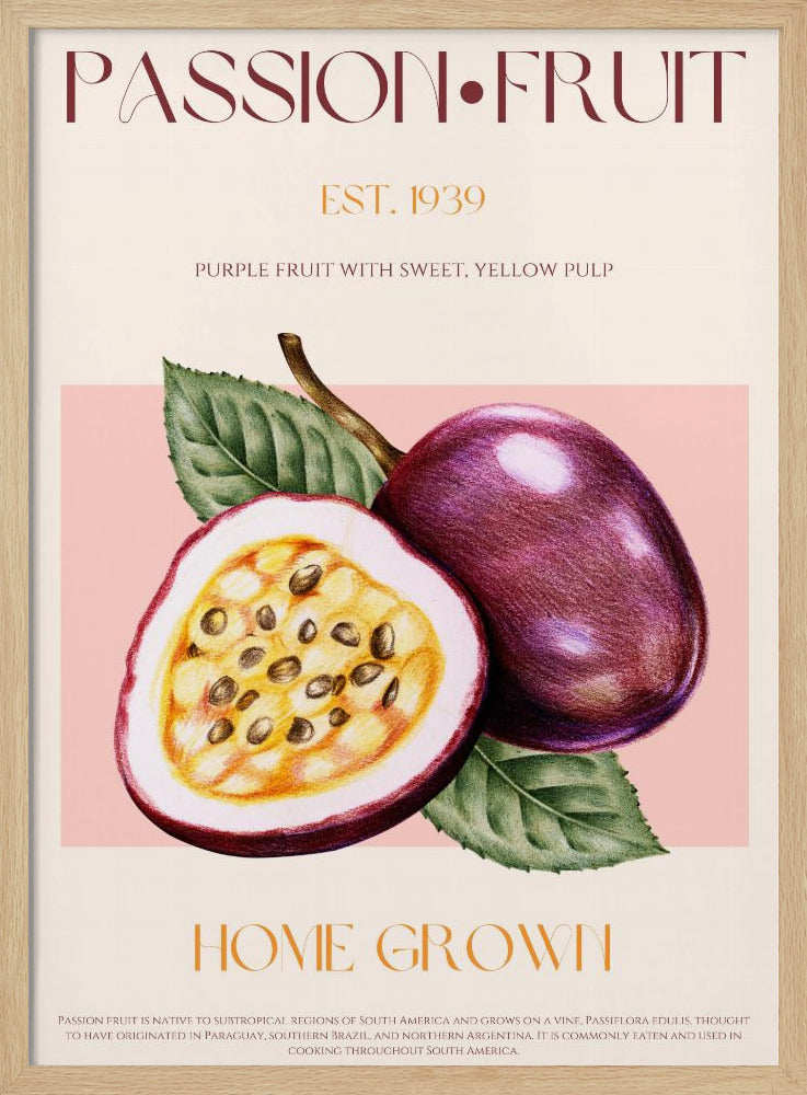 Lebendige Passionsfrucht | Poster