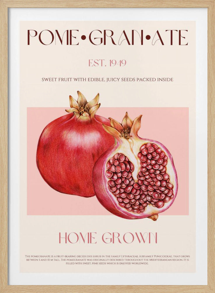 Saftiger Granatapfel | Poster