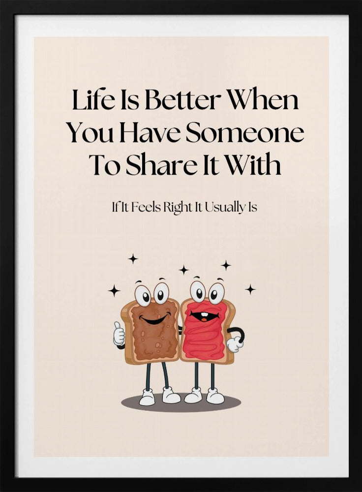 Cartoon-Toast mit Marmelade | Poster