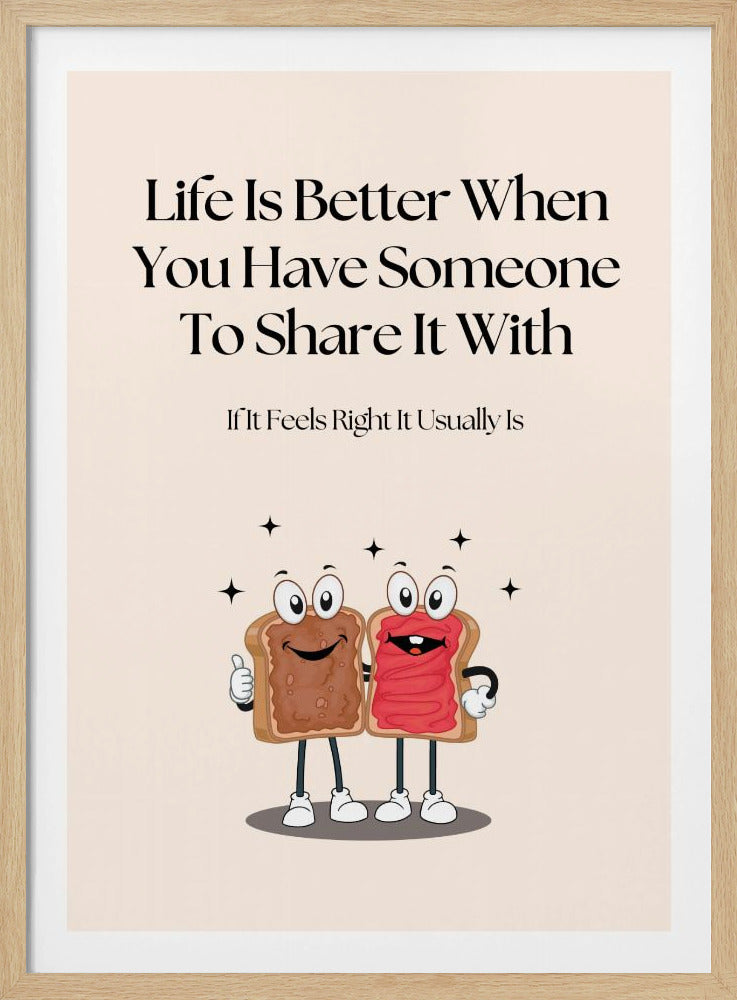 Cartoon-Toast mit Marmelade | Poster