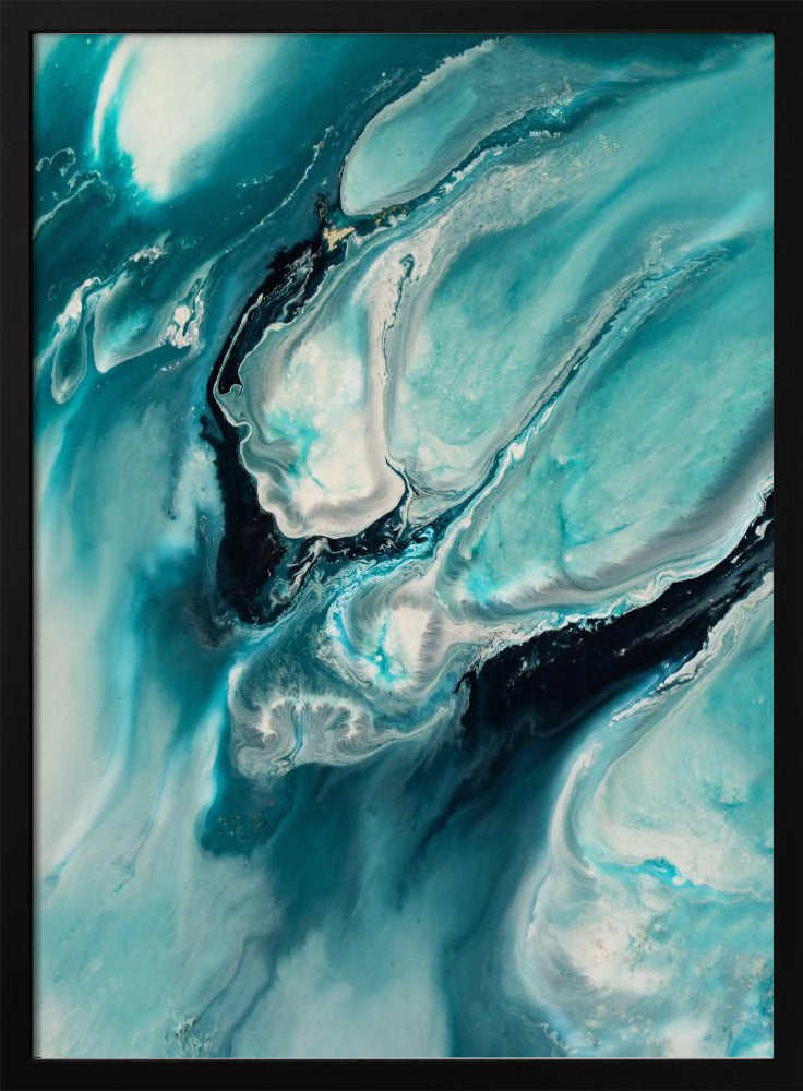Ozeanblaugrün Aqua Türkis "Ocean Teal" | Poster