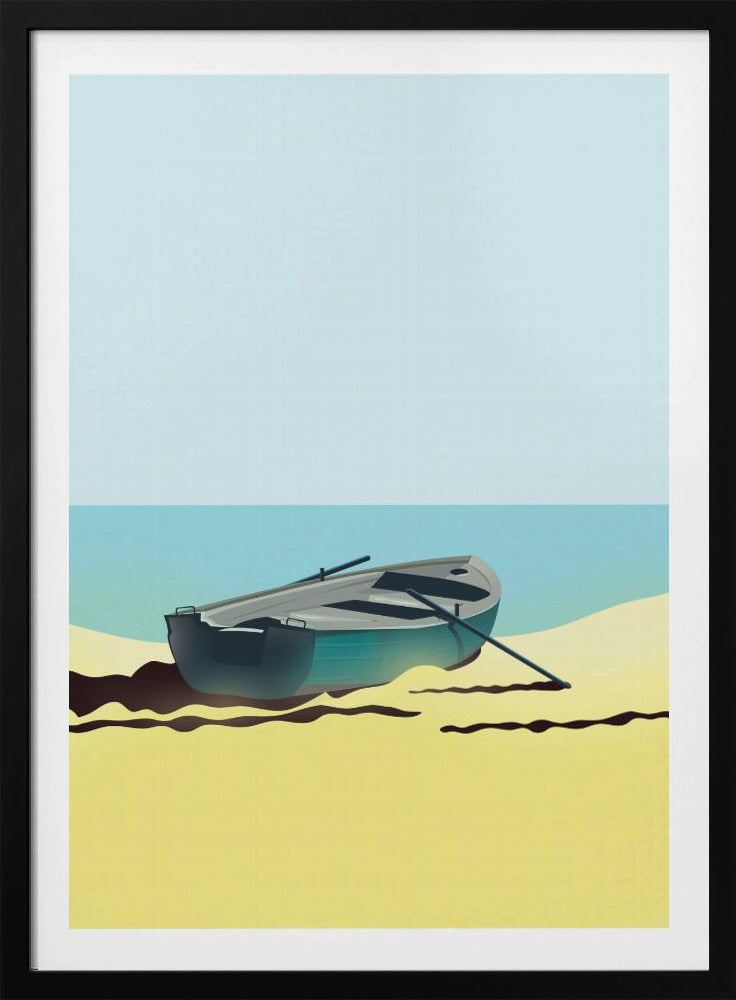 Boot am Strand | Poster