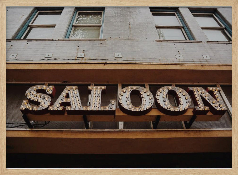 Vintage Saloon Schild | Poster