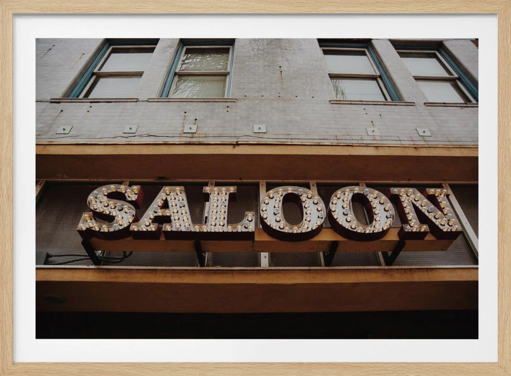 Vintage Saloon Schild | Poster