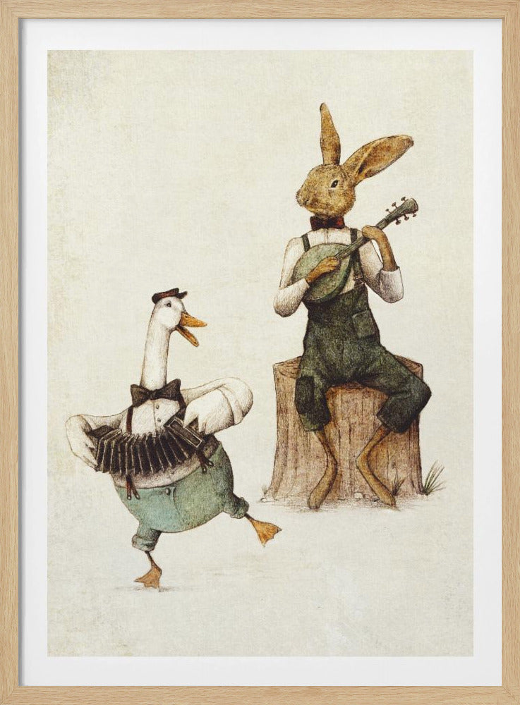 Gefiederte und pelzige Harmonie | Poster