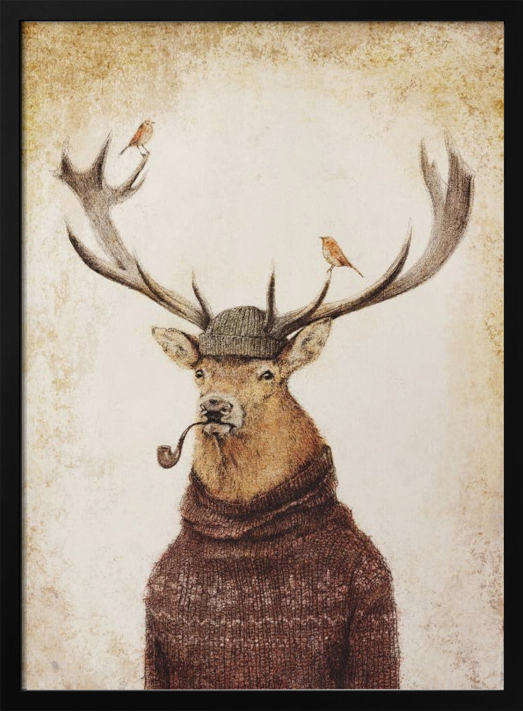 Winterhirsch | Poster