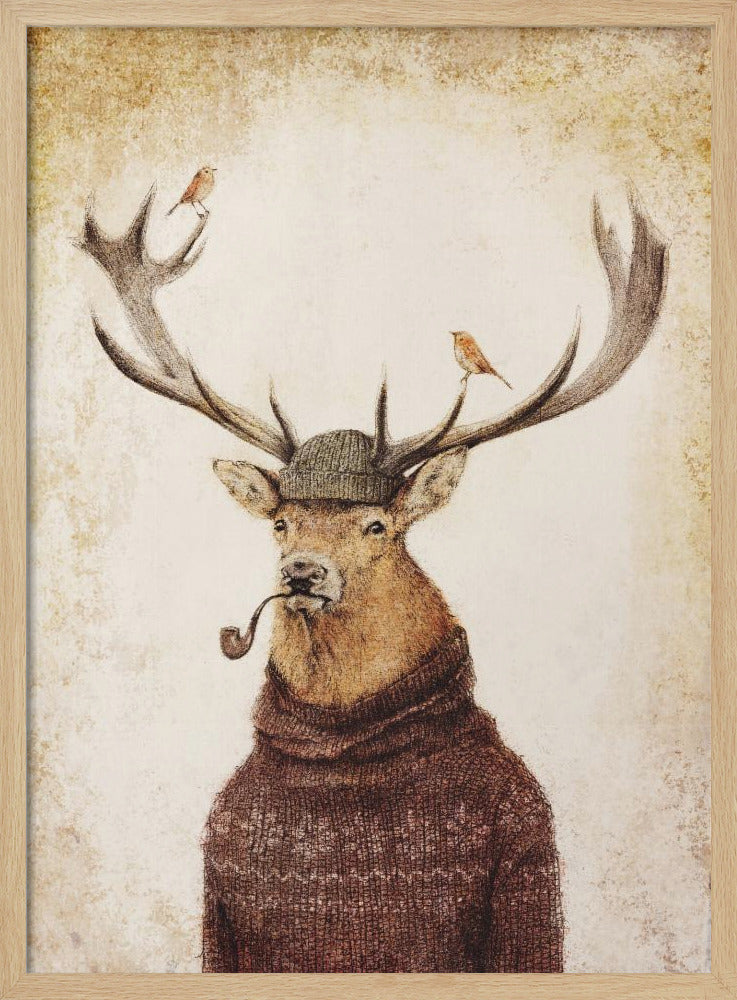 Winterhirsch | Poster