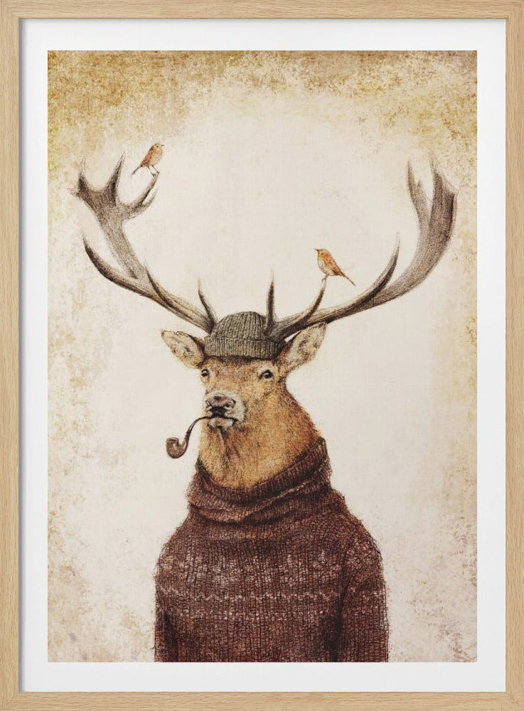 Winterhirsch | Poster