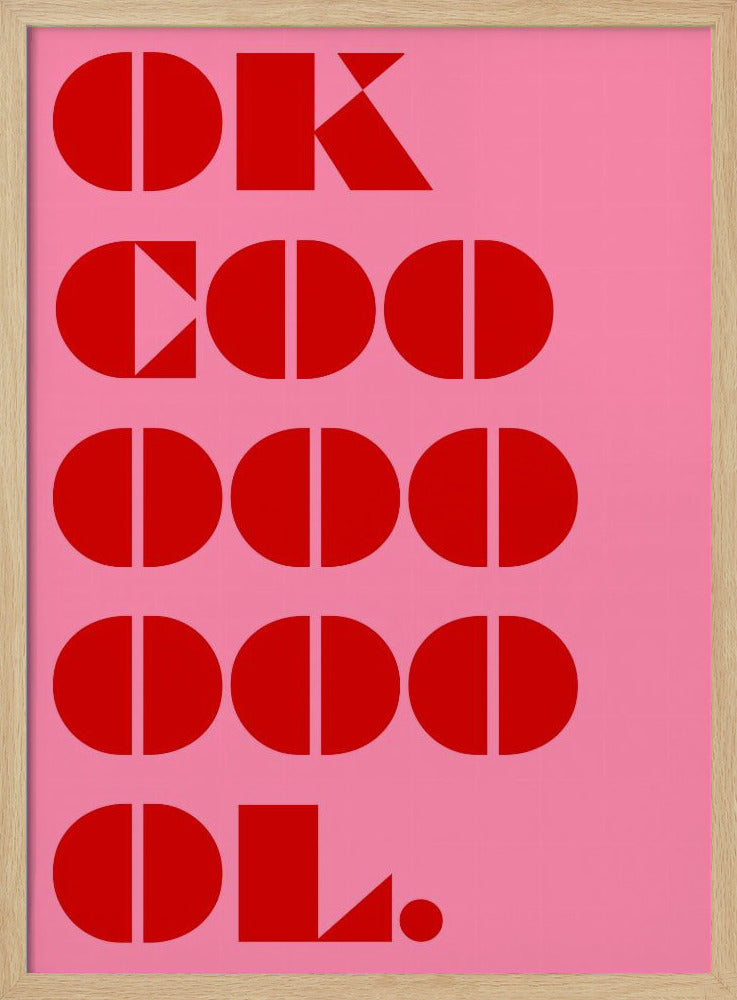 Fettgedruckte geometrische Botschaft | Poster