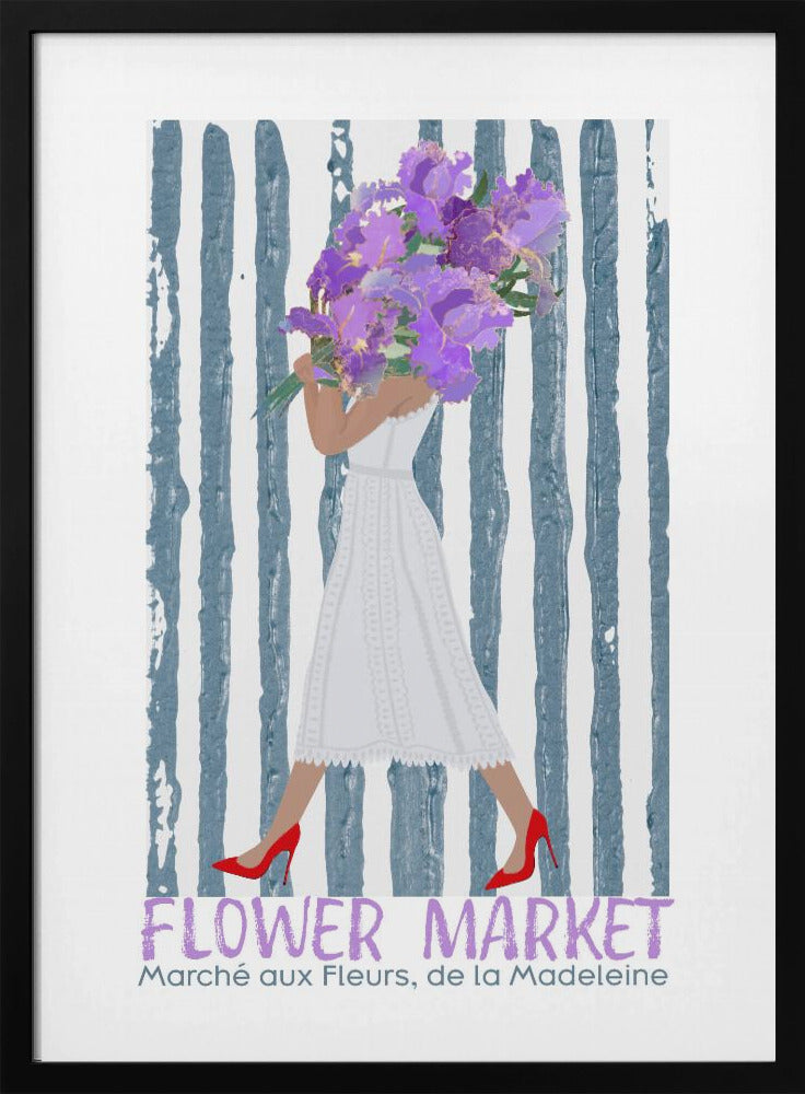 Blumenmarkt Marche aux fleurs Paris | Poster