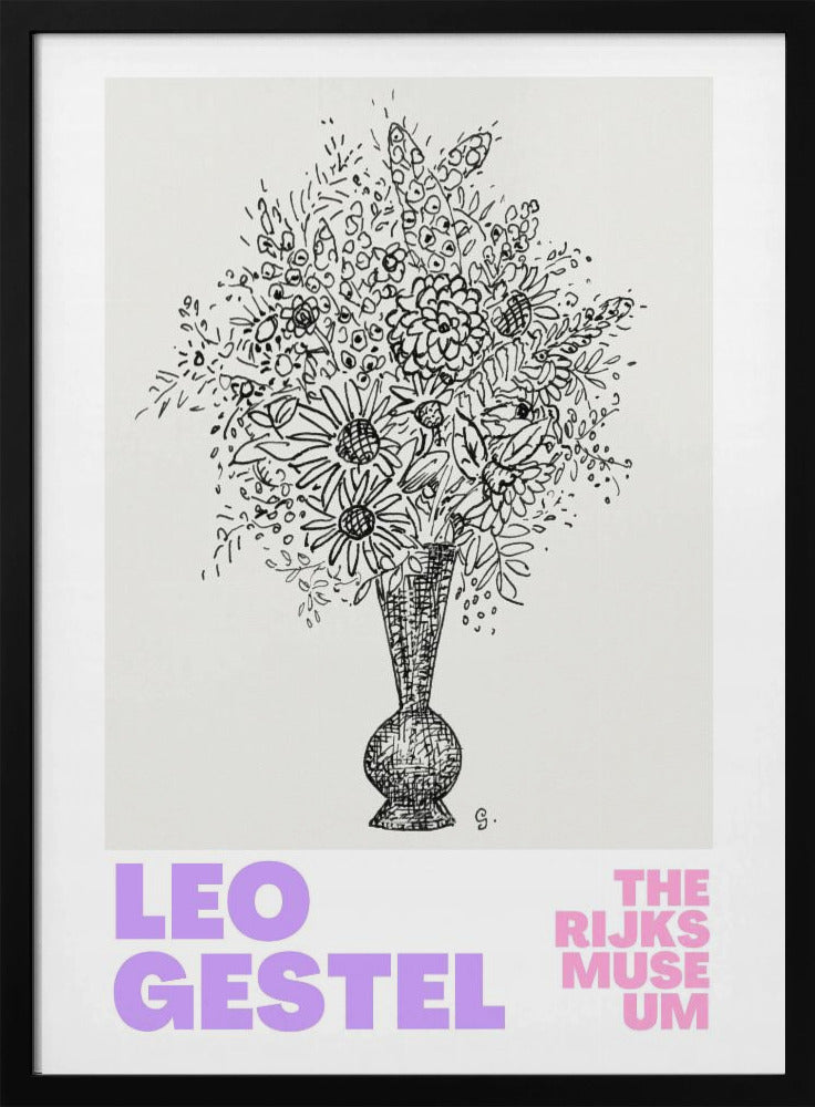 Elegante Blumen in einer Vase | Poster