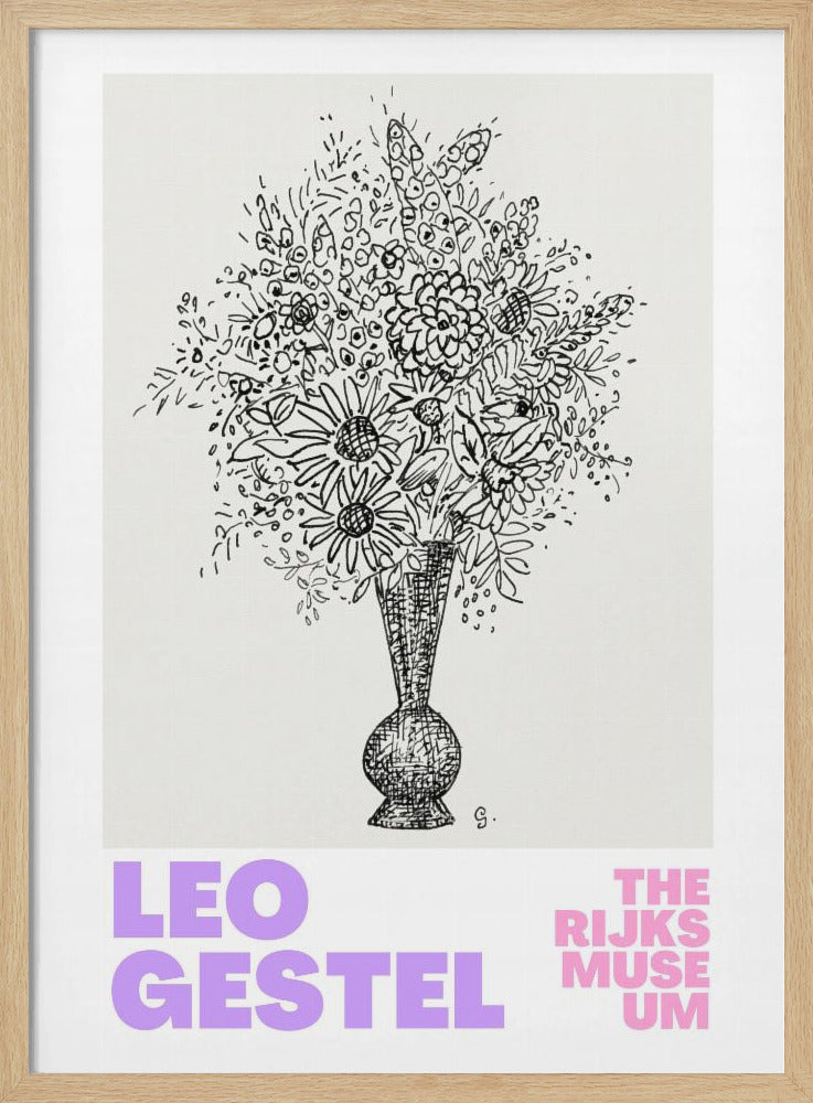 Elegante Blumen in einer Vase | Poster