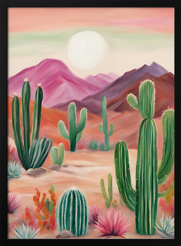 A Vibrant Desert Landscape | Poster