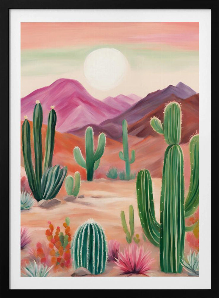 A Vibrant Desert Landscape | Poster