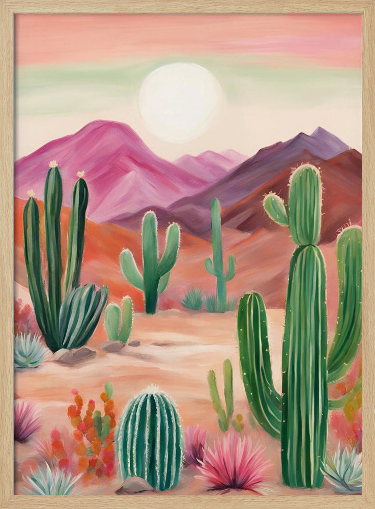 A Vibrant Desert Landscape | Poster
