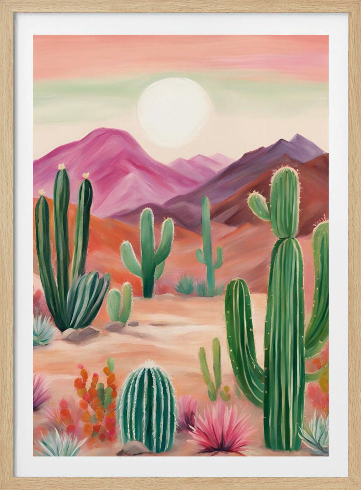 A Vibrant Desert Landscape | Poster