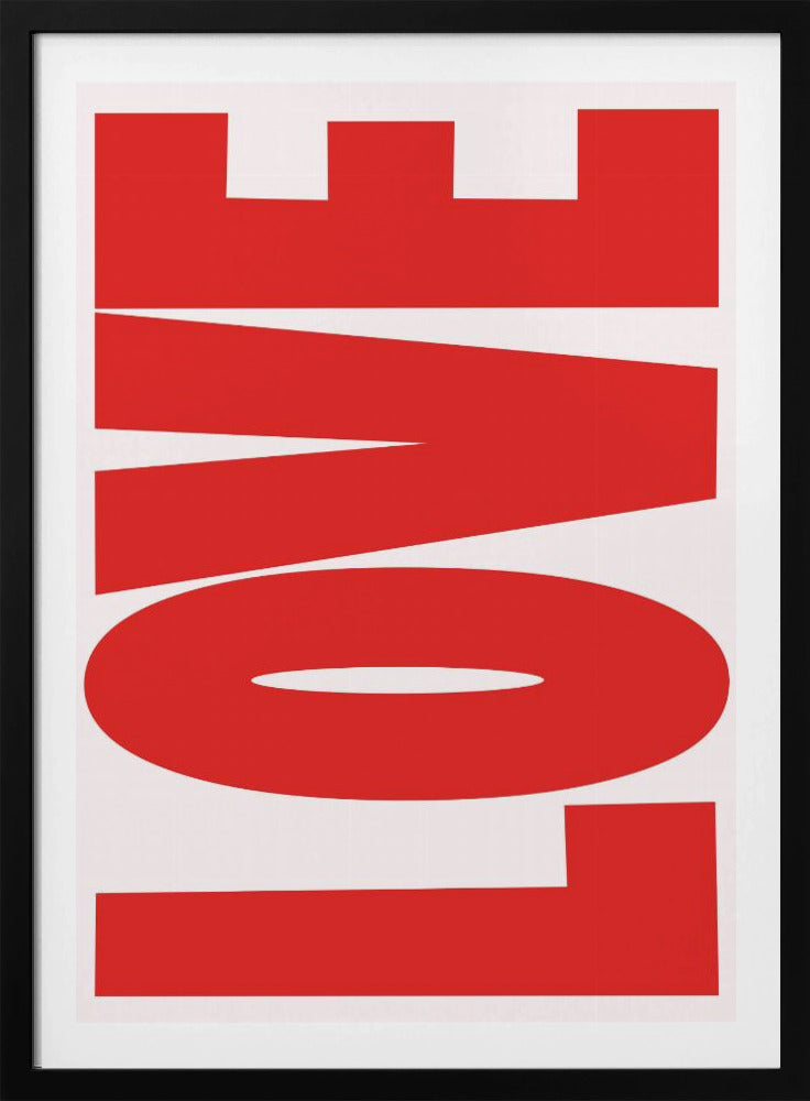 Fettgedruckte rote Botschaft | Poster