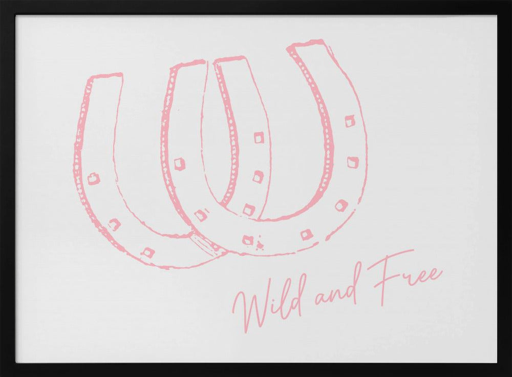 Hufeisen Wild und Frei Pink | Poster