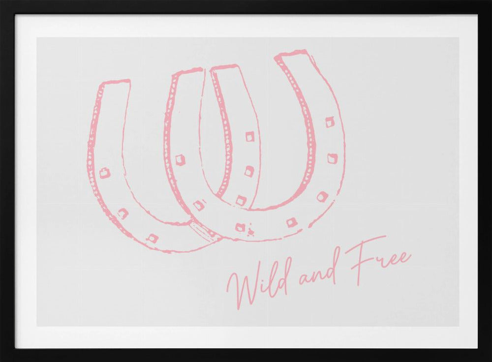 Hufeisen Wild und Frei Pink | Poster