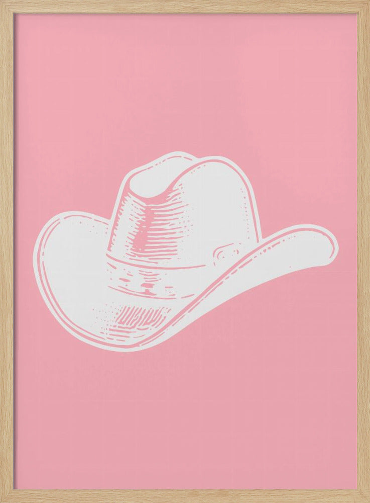 Rosa Cowboyhut | Poster