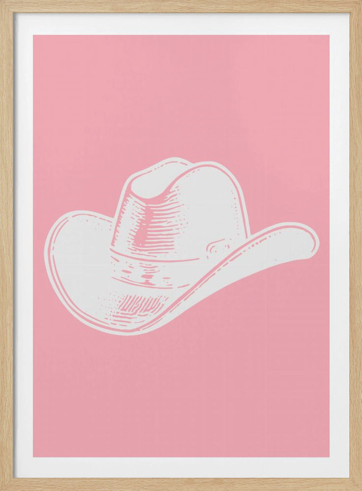 Rosa Cowboyhut | Poster
