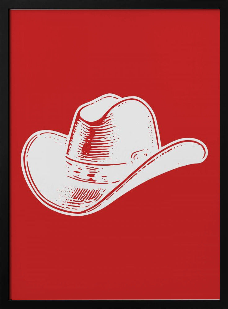 Red Cowboy Hat | Poster