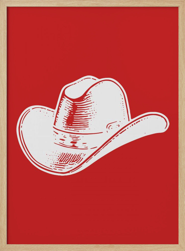 Red Cowboy Hat | Poster