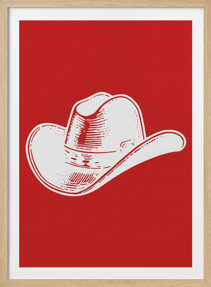 Red Cowboy Hat | Poster