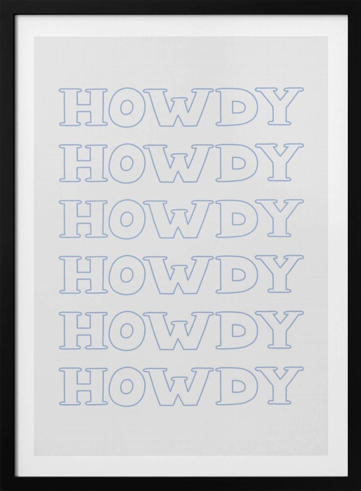 Blue Howdy | Poster