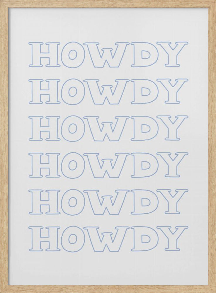 Blue Howdy | Poster