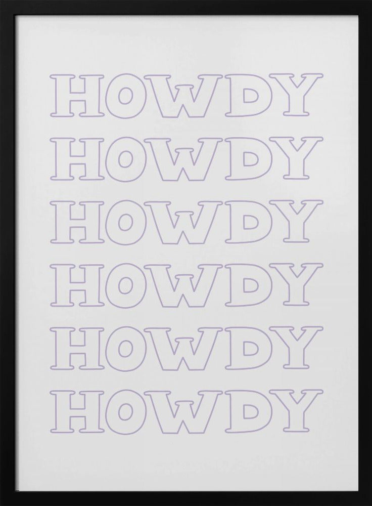Purple Howdy | Poster