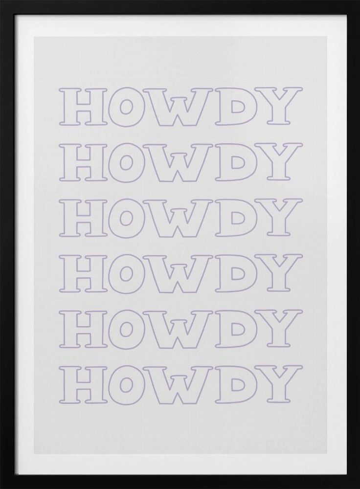Purple Howdy | Poster