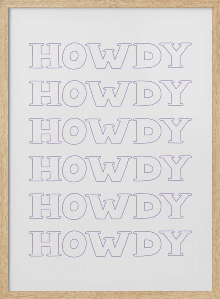 Purple Howdy | Poster
