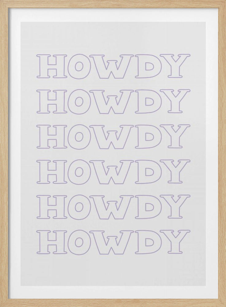 Purple Howdy | Poster
