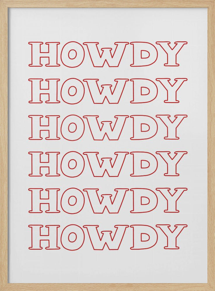 Red Howdy | Poster