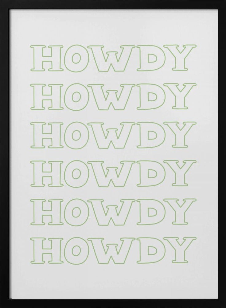 Sage Green Howdy | Poster