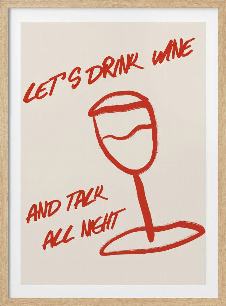 Wein & Worte entspannen | Poster