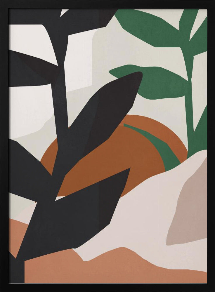Abstrakte Kunst Tropische Blätter | Poster