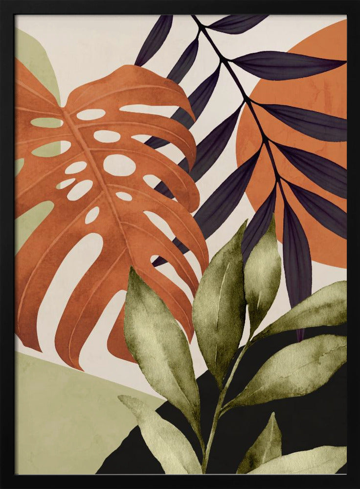 Abstract Art Tropical Leaves | Poster