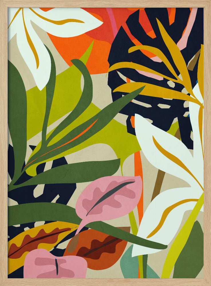 Abstraktes Dschungelmuster | Poster