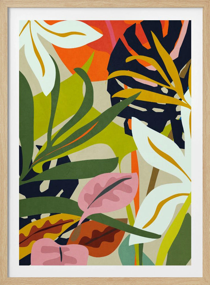 Abstraktes Dschungelmuster | Poster