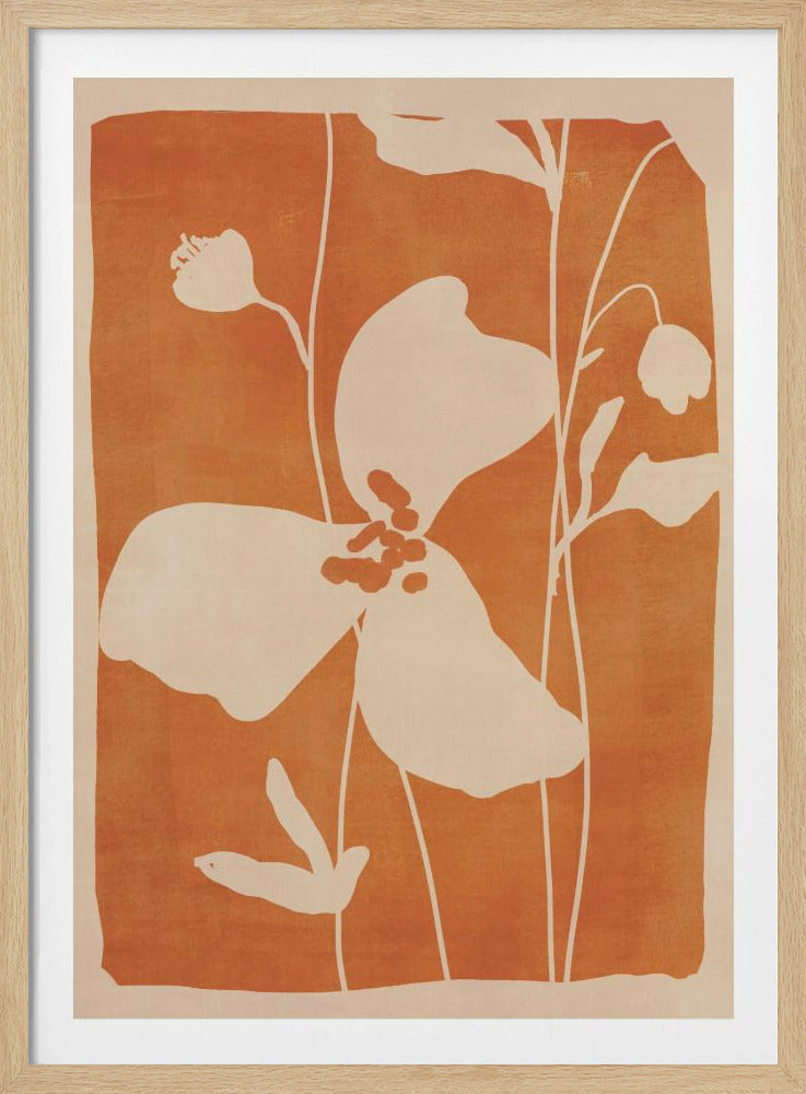 Abstrakte Minimalblumen | Poster