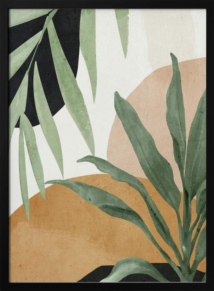 Abstrakte Kunst Tropische Blätter | Poster
