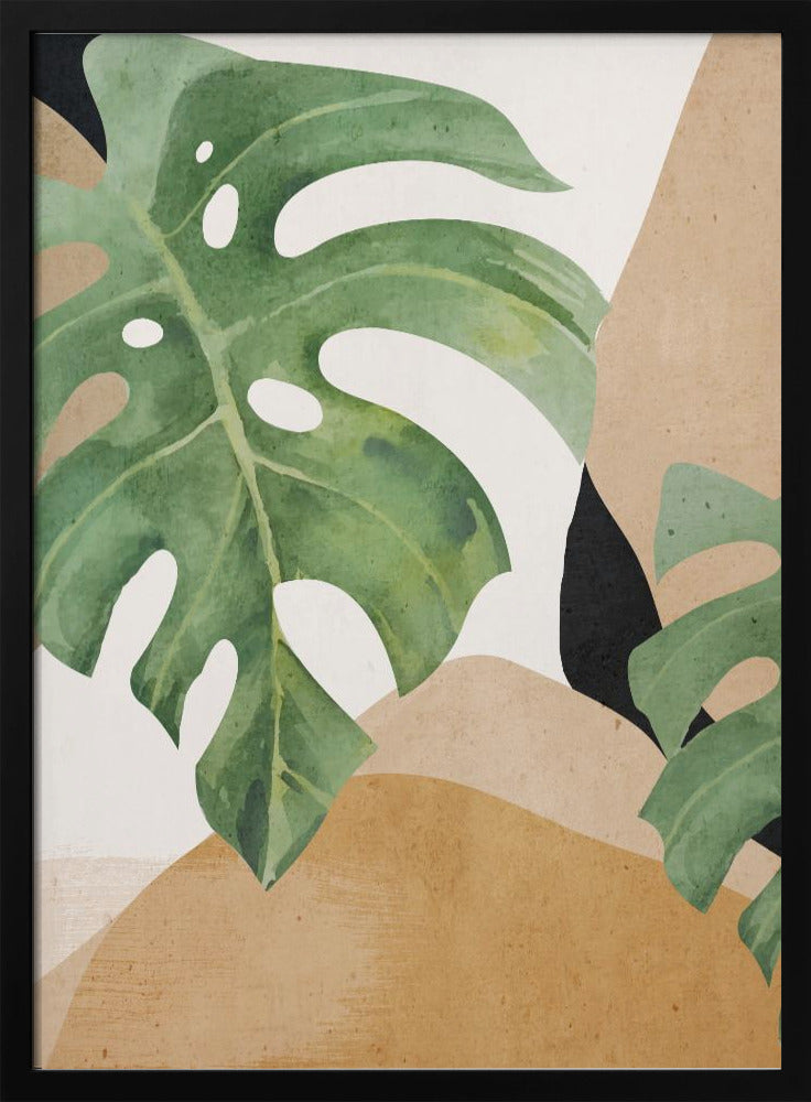 Abstrakte Kunst Tropische Blätter | Poster