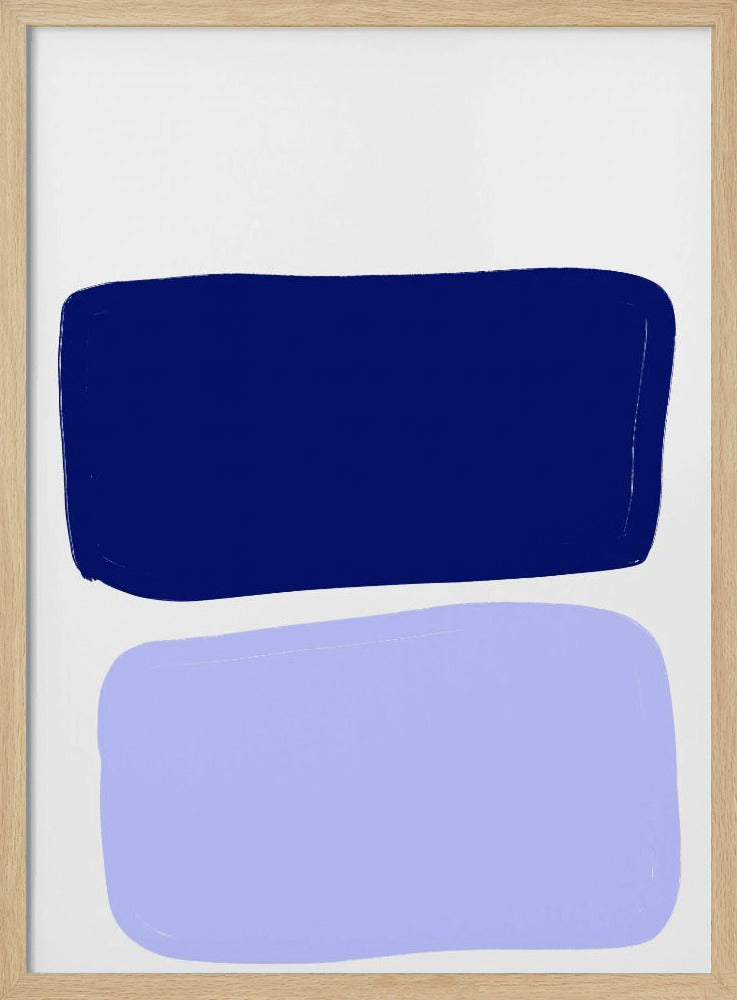 Zwei blaue Blöcke | Poster